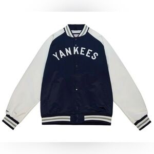 Mitchell & Ness New York Yankees Lightweight Satin Jacket "Navy White" Sz. M